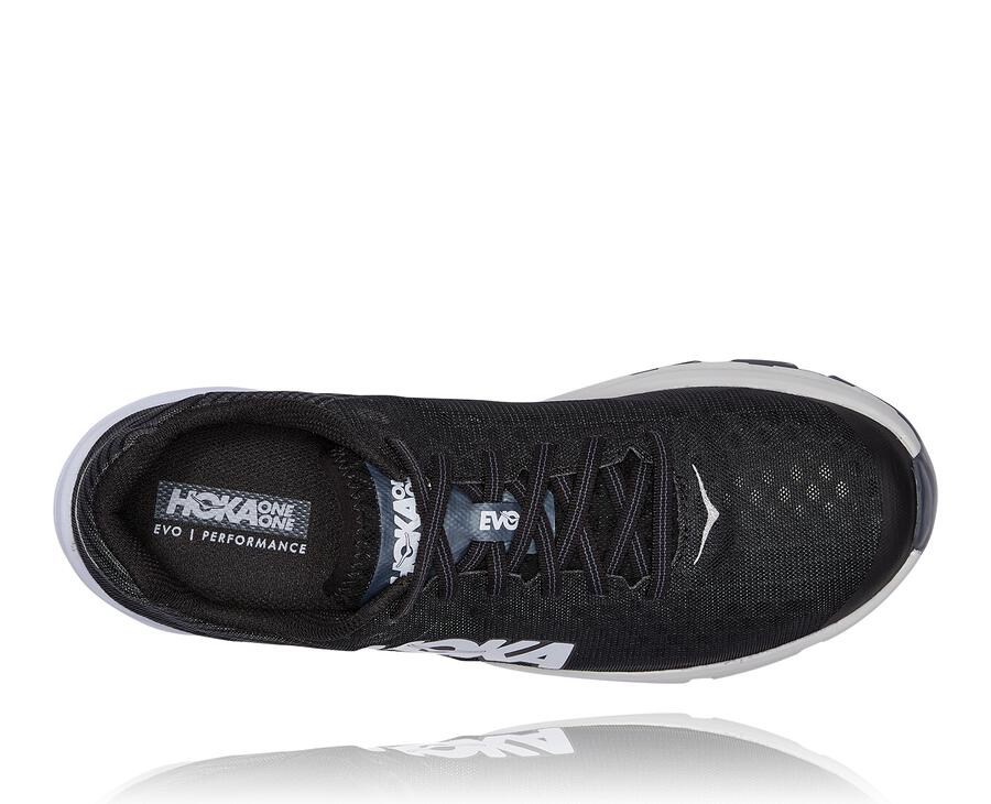 Hoka One One Koşu Ayakkabısı Erkek Siyah/Beyaz - Evo Carbon Rocket - MJ2390165